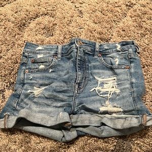 american eagle jean shorts size 10